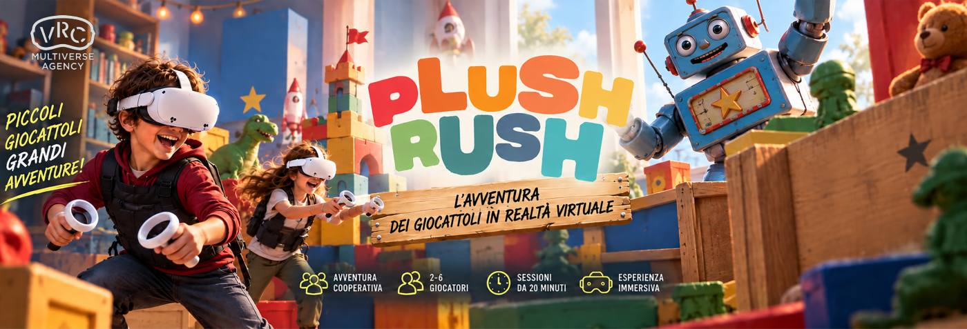 Plush Rush, l’avventura dei giocattoli in realtà virtuale a VRC Arese